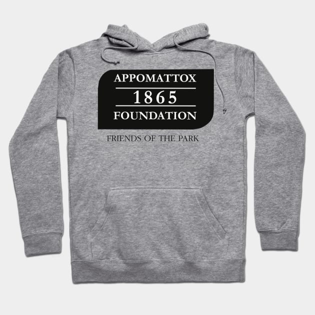 1865 Foundation (black) Hoodie by Appomattox 1865 Foundation